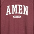 thumbnail image 3 of Instant Message - Collegiate Amen - Women's Lightweight French Terry Long Sleeve Shirt, 3 of 6