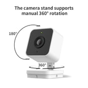 onn Indoor Camera Wired, 1080p HDR Video, with Google Home and Gemini – Search Video History, Event Descriptions