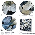 thumbnail image 3 of Designart "Charming Pure Beauty Of White And Blue Lilies" Lilies Floater Framed Canvas Wall Art, 3 of 5