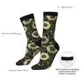 thumbnail image 4 of KLL Sunflowers Print Cool Socks Men's Women's Crew Socks Funny Crazy Novelty Stockings, 4 of 6