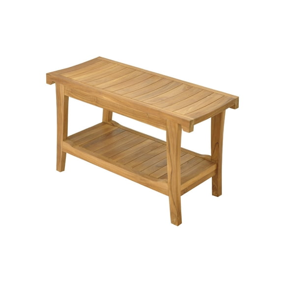 Grade-A Teak Wood Istanbul Shower Seat 30" Outdoor Patio Stool Bench