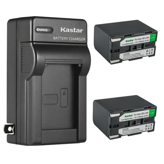 Kastar 2-Pack SB-L480 Battery and AC Wall Charger Replacement for Mamiya Leaf Aptus 65, Mamiya Leaf Aptus 75, Mamiya Leaf Aptus 75s Medium Format Camera