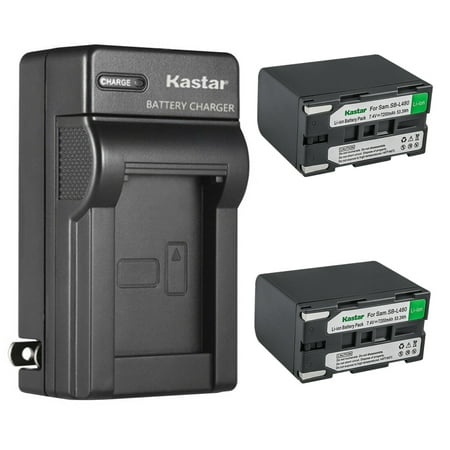Image of Kastar 2-Pack SB-L480 Battery and AC Wall Charger Replacement for Samsung SC-L650 SC-L700 SC-L710 SC-L750 SC-L770 SC-L810 SC-L860 SC-L870 SC-L901 SC-L903 SC-L906 SC-L907 SC-W61 Camera
