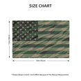 thumbnail image 2 of Placemats Set of 4 / 6, Jungle Green Camo USA Flag Placemats for Dining Table Indoor/Outdoors Heat Resistant Washable Placemats 18" x 12", 2 of 8
