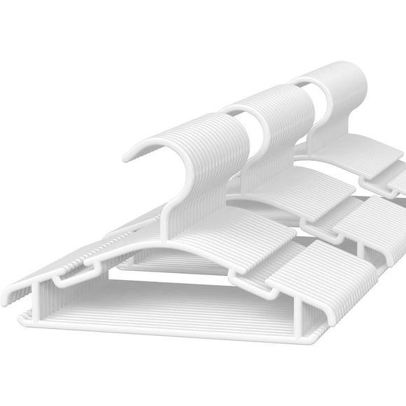 D-buy Lot de 40 Cintres pour Vêtements de Bébé Cintres pour Enfants Cintres pour Bébé Cintres en Plastique pour Nourrissons et Tout-Petits Cintres pour Enfants Cintres pour Tout-Petits Petits Cintres (Blanc)