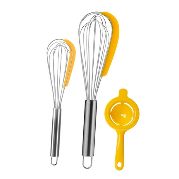10 pulgadas / 13 pulgadas incorporado Mezcdor mano huevos pa cocina Sunnimix Batidor de huevo