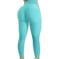 thumbnail image 4 of Pantalones de yoga de cintura alta para mujer Control de barriga Adelgazante Leggings texturizados para correr Entrenamiento Ruched Butt Lift Pants Adepaton WMZL-864-52, 4 of 5