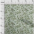 thumbnail image 2 of oneOone Tissu Popeline de Coton Sergé Vert Floral Rétro Matériel de Robe Tissu Imprimé Tissu au Mètre 56 Pouces de Large, 2 of 5