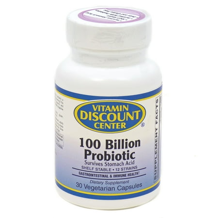 100 Billion Probiotic by Vitamin Discount Center - 30 Capsules