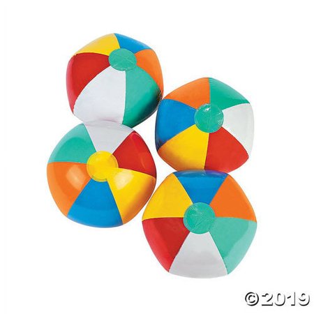 Inflate Beach Balls (9") - Party Favors - 12 Pieces