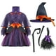 thumbnail image 4 of Disfraz de bruja de Spooktacular Creations, naranja y morado, para niña de 5 a 7 años, 4 of 8