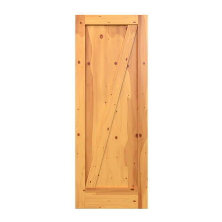 Karona 1 Panel Half Cross Buck Barn Door Walmart Com