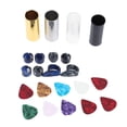 thumbnail image 3 of Dedo para guitarra Jadeshay Kit de accesorios para guitarra 10 púas de celuloide durabilidad probada en el tiempo A, 3 of 8