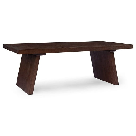 Maven Lane Marcella Wood Coffee Table Contemporary Accent Furniture, Brown