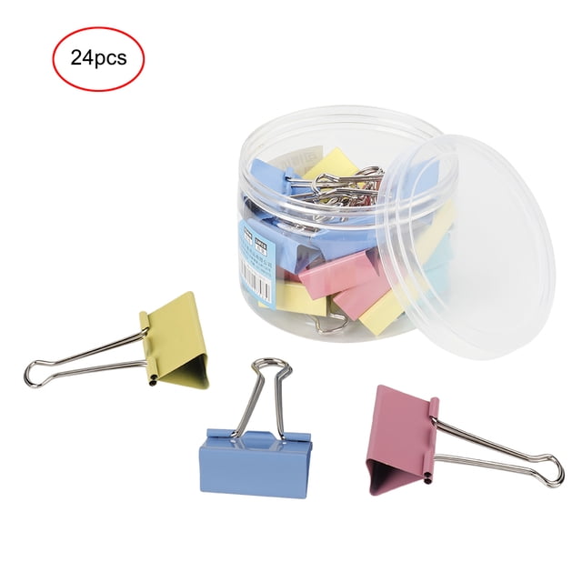 Clip De Archivo De Oficina 24 Unids Multi Color Organizador De Papel Abrazadera De Cola Larga De Metal Archivo Clip De Cola De Milano Office Supply32mm ANGGREK File Organizer Clip