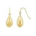 thumbnail image 2 of Brilliance Fine Jewelry 10K Yellow Gold Hollow Teardrop Dangle Earrings, 2 of 4