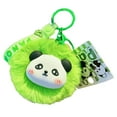 thumbnail image 3 of Llavero con forma de panda, regalo creativo para mujeres y hombres, bonito recuerdo de fiesta de dibujos animados. Verde, 3 of 9