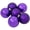 Purple, variant on Northlight 2-Finish Christmas Glass Ball Ornaments - 3.25" (80mm) - Purple - 6ct