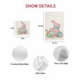 thumbnail image 7 of Happy Easter Kitchen Dish Towels for Drying Dishes Set of 2, Spring Polka Dots Bunny Easter Eggs Rustic Waffle Weave Microfiber Hand Tea Bathroom Towels Quick Dry & Absorbent Towel 15.7x23.6, 7 of 7
