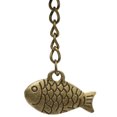 thumbnail image 3 of fashionhome Chinese Dragon/Fish Pattern Hanging Car Wind Chime Fortune Zinc Alloy Wind Bell with Hemp Rope, 3 of 6
