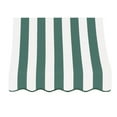 thumbnail image 2 of Awntech 3.38 Ft Nantucket Curved Slope Fixed Awning Canopy (40.5in x 31in x 24in), Forest/White Stripe, 2 of 2