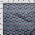 thumbnail image 2 of oneOone Georgette Viscose Fabric Argyle Style Ikat Printed Craft Fabric BTY 42 Inch Wide, 2 of 4