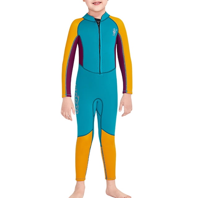 Greeniant Traje de neopreno portátil DIVE SAIL cuello 2,5mm resistente al sol elástico cálido mantenimiento 3 capas impermeable natación niños Deportes acuáticos Amarillo SG Greeniant OD003307-04