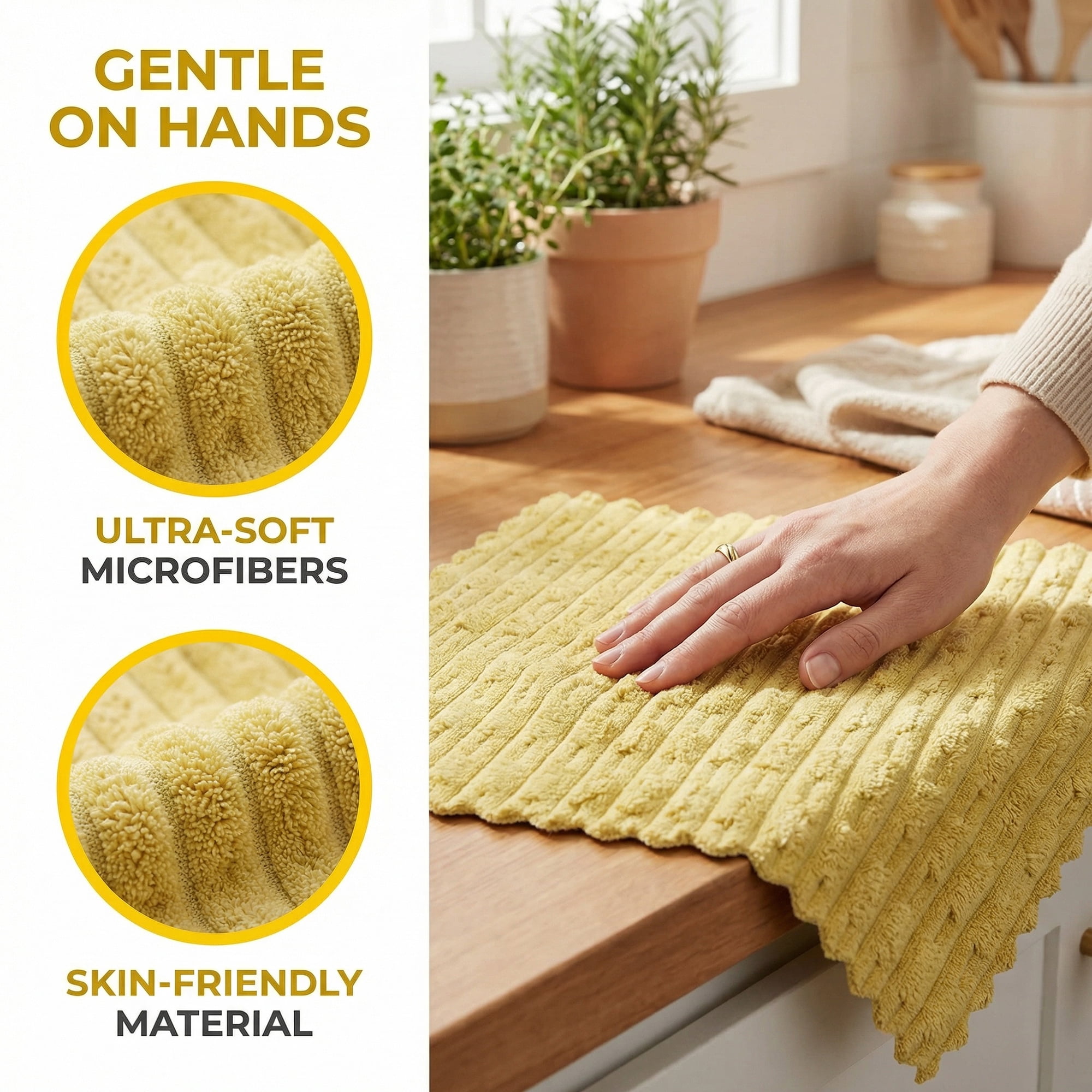 Unique Bargains 3pcs Microfiber Streak Free Magic Glass Cloths Olive Green 12" x 12"