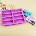 thumbnail image 5 of Naisfei  2 Pcs Large Rectangle Silicone Mould, 8-Cavity DIY Granola Bars Mold Cereal Bar Molds Chocolate Mould Muffin Tray, Energy Bar Maker Baking Pan for Cake Pudding Fudge Soap Candles, 5 of 5
