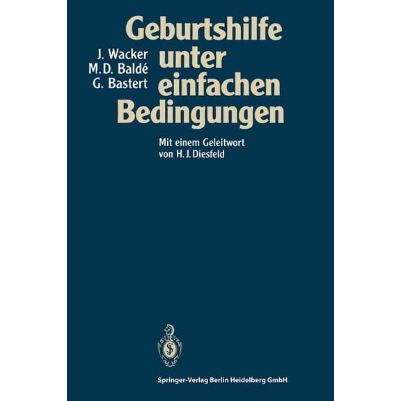 Geburtshilfe Unter Einfachen Bedingungen, (Paperback)