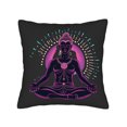 thumbnail image 4 of Set of 2 18x18in Throw Pillow Covers - Design with Intricate Patterns for Couch Bed Car - Mystical Purple & Pink with Radiant, 4 of 8