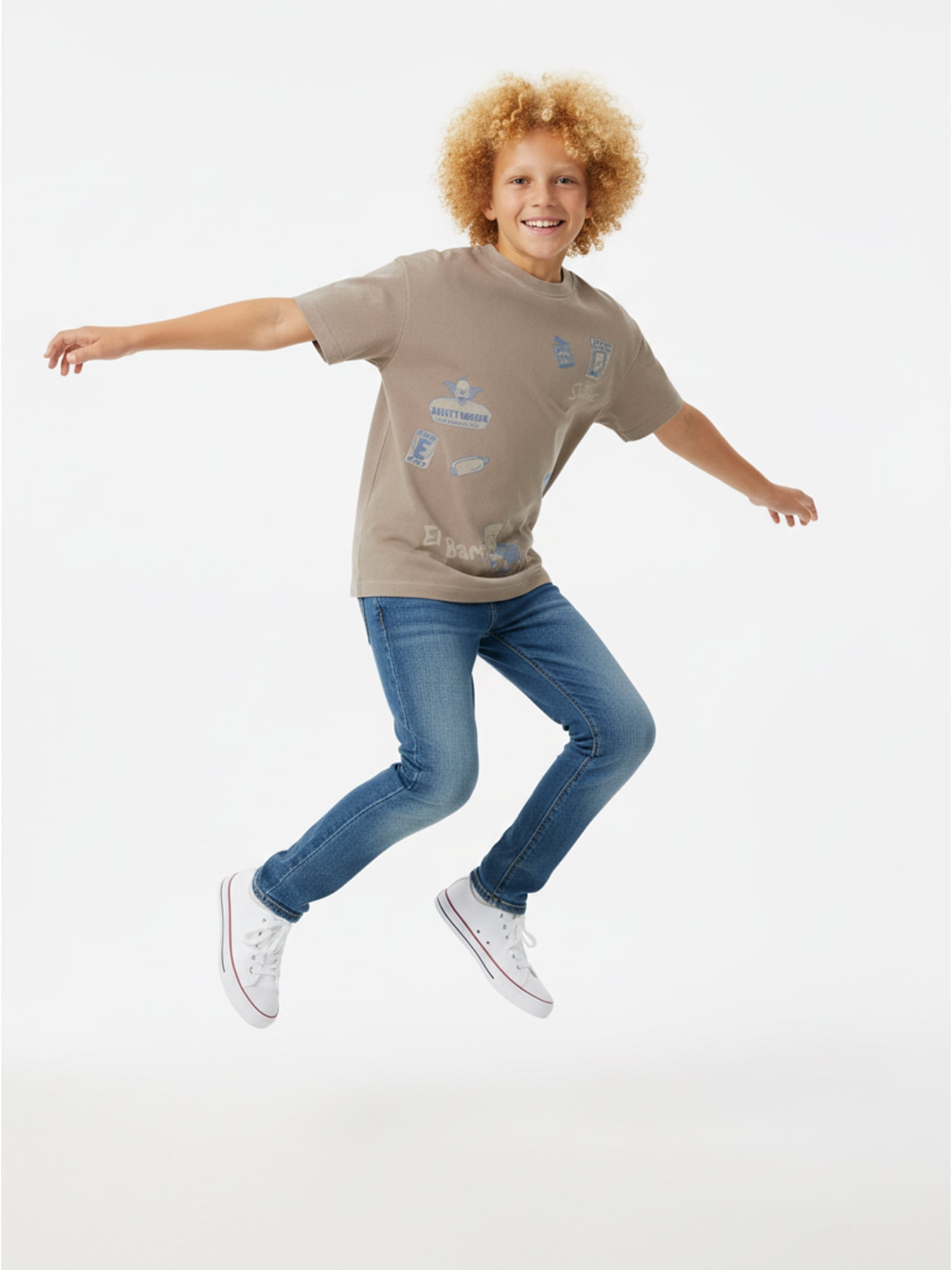 The Simpsons, Boys' Relaxed Graphic T-Shirt, Bartrocious Nature, Sizes 4-18