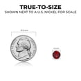 thumbnail image 5 of SuperJeweler 0.60 Carat Garnet Stud Earrings for Women in 14 Karat White Gold Filled , Elegant Garnet Earrings for Women, Classic Stud Earrings, 5 of 7