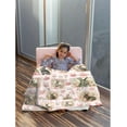 thumbnail image 6 of Rabbit Book Blanket for Women Girls Flower Rabbit Soft Lightweight Flannel Throw Blankets for Bedroom Livingroom Sofa Travel L 60x80in Adult Gift, 6 of 6