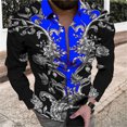 thumbnail image 1 of Camisa estampada de manga larga para hombre, suave, cómoda, de diseñador, para fiestas, al aire libre, de lujo, para primavera y verano, de alta calidad, 1 of 6