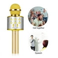 thumbnail image 6 of DEELLEEO Wireless Bluetooth Handheld Karaoke Microphone Speaker KTV Player Mic Party - Soil Gold, 6 of 8