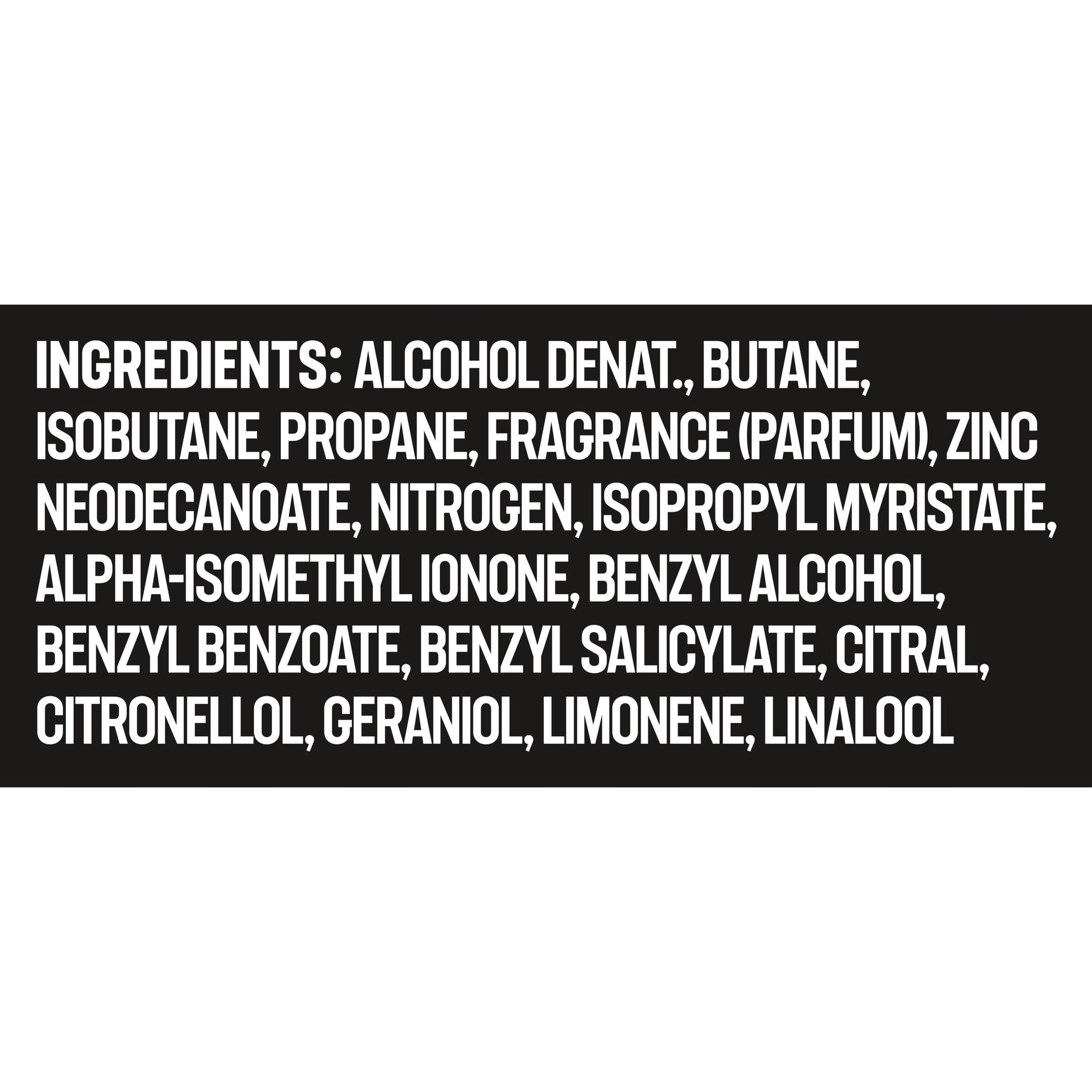 Axe Body Spray 48 Hour All Over Fresh Black Aluminum Free, 3.9 Oz