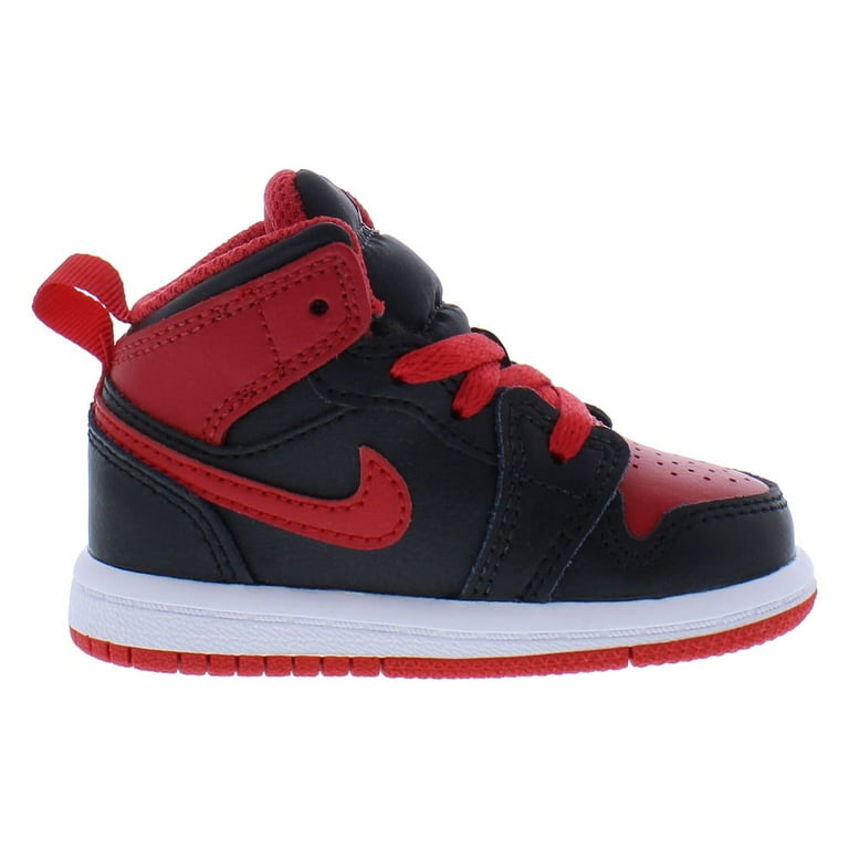 Nike Jordan Mid Infant/Toddler Shoes Size 5, Color: Black/Fire