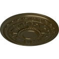 thumbnail image 3 of 30 5/8"OD x 2 1/2"P Tellson Ceiling Medallion (Fits Canopies up to 6 3/4"), Hand-Painted Brass, 3 of 7