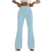 Yuyuzo Flared Leggings for Women High Waisted Solid Color Bootcut Workout Athletic Casual Bell Bottoms