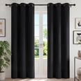 thumbnail image 1 of Blackout Cortinas para Recámara, Cortina Blackout Térmica Aislada 2 Paneles 42x84 Pulgadas, Cortinas Negras con Ojales, Reducción de Ruido, Ahorro de Energía y Cortinas sin Arrugas para Sala de Estar, 1 of 7