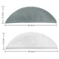thumbnail image 3 of BUYISI For Lydsto R5 / R5D Robot Vacuum and Mop Replacement Parts Mop Cloth Rag 10 Pcs-White, 3 of 6