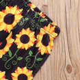 thumbnail image 3 of 2 Pcs Children Set Flared Long Sleeve Top Elastic Flower Print Long Pants 1-6 Years, 3 of 6