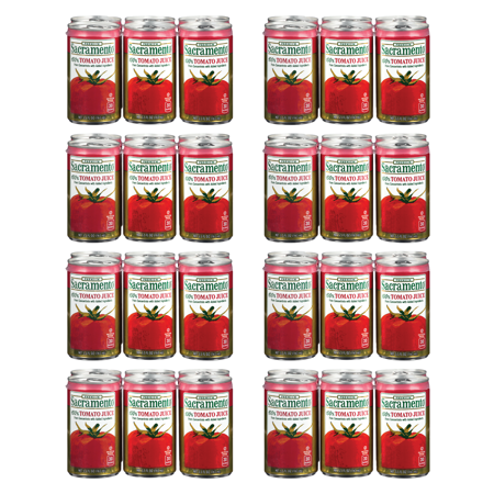 Sacramento Tomato Juice  No Added Sugar  No High Fructose Corn Syrup  5.5 Ounce Cans  Case of 48