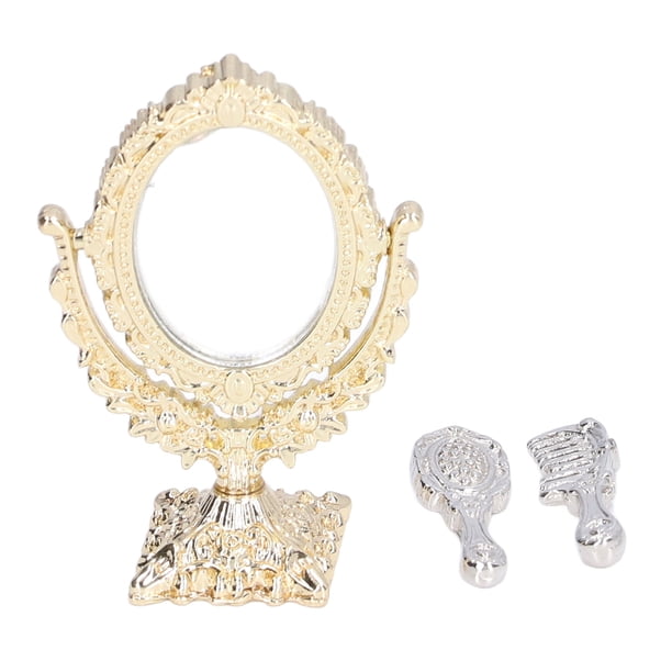 Espejo para muebles de casa de muñecas, espejo en miniatura para casa de muñecas 1:12, accesorios para casa de muñecas, espejo para muebles en miniatura para casa de muñecas, funcionalidad versátil