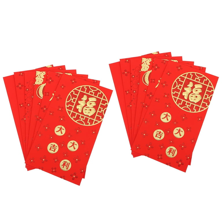 60Pcs Elegant Chinese Festival Red Packets Beautiful Gift Money