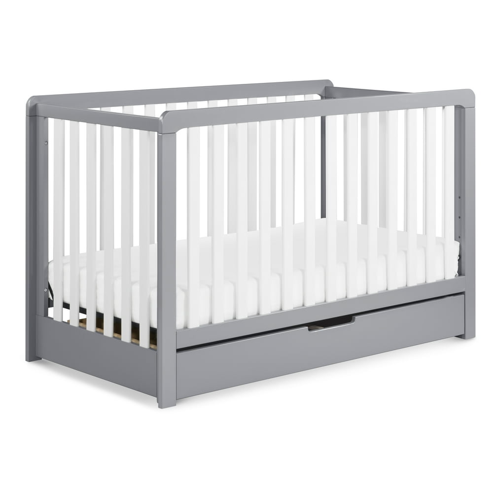 Carter's by DaVinci Colby 4in1 Convertible Crib with Trundle Drawer in Gray/White Walmart