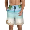 thumbnail image 1 of Fotbe Starfish in Beach Trajes de Baño Estampados para Hombre, Shorts de Verano de Secado Rápido, Ropa de Playa, Bañadores-X-Large, 1 of 6