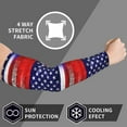 thumbnail image 5 of Cooling Compression Arm Sleeves Russian America Flag Sun Protection Sport Arm Sleeves For Men Women Baseball Basketball Running, 5 of 5