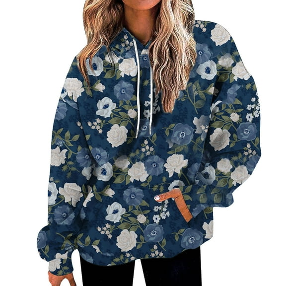 Bovemsi Sweatshirt for Women Fashion Spring Autumn Casual Long Sleeve Hoodies Sweatshirts Top Camo Hoodie